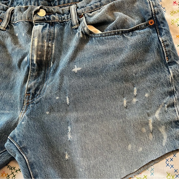 Vintage Women’s Levi's Men’s Jeans High Rise Denim Cut Off Shorts - Picture 6 of 9